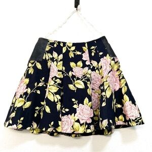 Rag & Bone New York Faux leather Pleated skirt